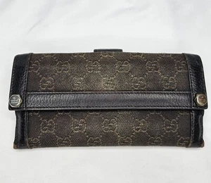 Billetera Larga GUCCI Doble Gancho Doble GG Monograma Lona MN 231839 Usado - Imagen 1 de 20