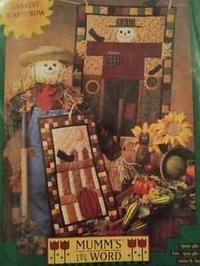 Debbie Mumm Harvest Scarecrow Applique Quilt Pattern Mumm's the Word - Picture 1 of 2