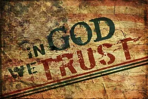 T-shirt In God We Trust Flag Iron On Transfer + tessuti chiari e scuri #2 - Foto 1 di 4