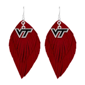 Pendientes boho rojos Virginia Tech Hokies 43373 - Imagen 1 de 1