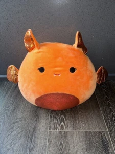 Kellytoy Squishmallows Tangie Orange Bat Halloween 14" Soft Plush Toy Animals - Picture 1 of 4