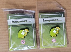 Lot of (2) Pax West 2024 New Sealed Fangamer.com Fang Turtle Enamel Pins-NEW - Picture 1 of 2