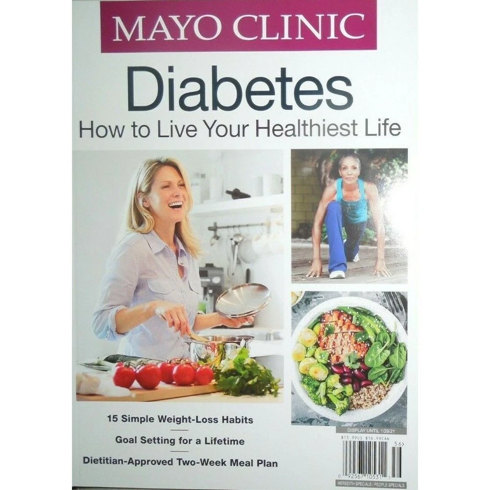 DIABETES mayo clinic HOW TO LIVE HEALTHIEST LIFE goal setting 15 SIMPLE HABITS - Image 1 of 1