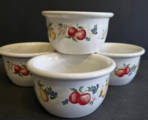 Corelle Coordinates Abundance Set of FOUR 3.75" Fruit Stoneware 7 oz. Ramekins - Picture 1 of 8