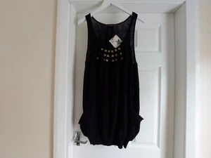 Tunic” River Island ” Loose With Pockets Black Colour Size: 12 (UK) Eur 38 - Picture 1 of 13