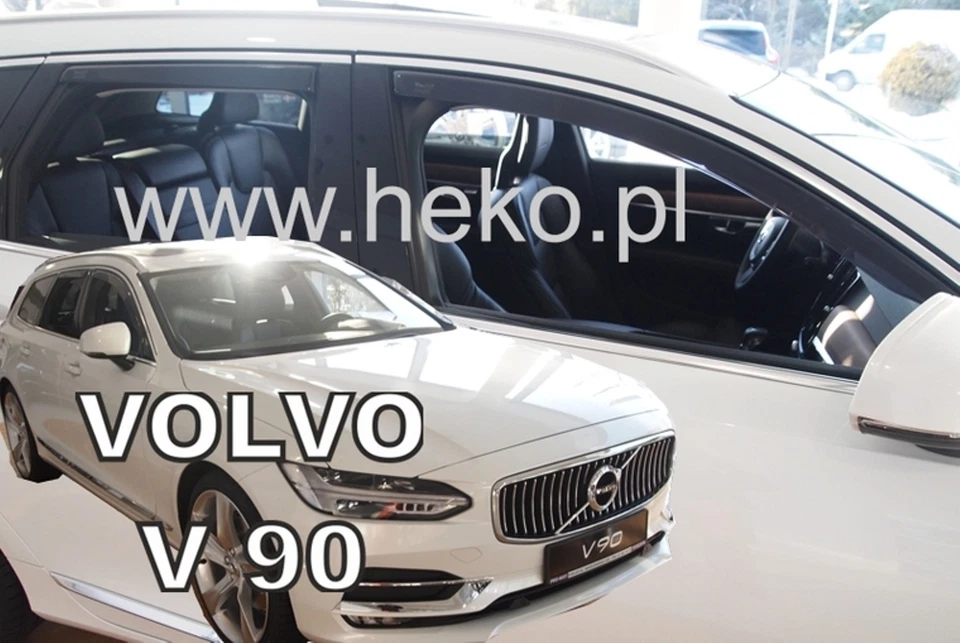 Deflectores de viento para Volvo V90 2016-up juego de 4 puertas tintado Heko - Imagen 1 de 4