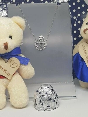 Collana BLUKAPRI  con cuori in argento 925° rodiato. 💑 spedizione gratuita 💑🎁 - Immagine 1 di 4