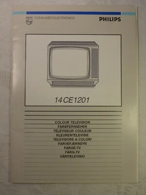 Manual De Usuario Televisor TV Philips 14CE1201 Televisor Color - Imagen 1 de 4
