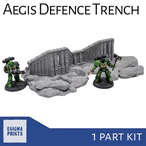 Aegis Defence Trench - 28mm 3D Printed Imperial Terrain for Tabletop Wargaming - Picture 1 of 7