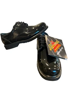 NWT Thorogood Mens 9 Womens 11 Poromeric Academy Black Oxford Shoes 831-6031 - Picture 1 of 4