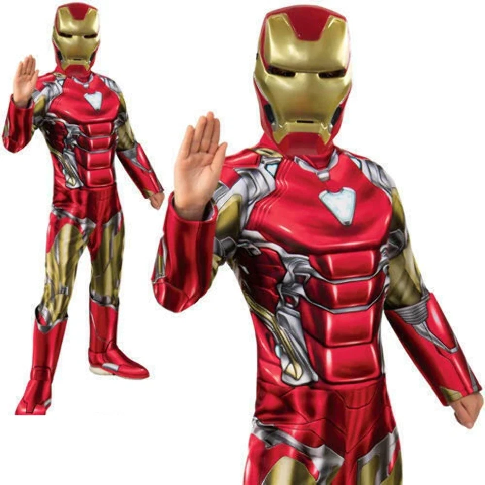 Disfraz de superhéroe Marvel Iron Man Deluxe para niños + máscara Foto 1 de 1