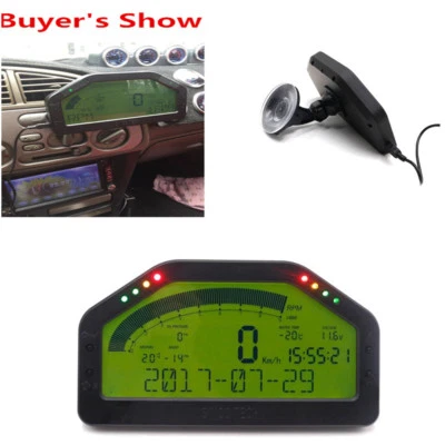 9000rpm Tacho Car Dash Race Display Sensor Kit Bluetooth LCD Screen Rally Gauge  - Image 1 of 4