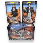 LOT moto Harley Davidson Barbie Ken Fat Boy années 90 même scène de fond AZ