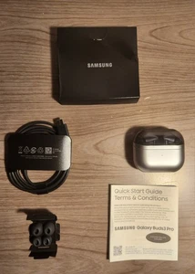 Samsung Galaxy Buds 3 Pro AI True Wireless écouteurs antibruit - Argent - Photo 1 sur 9