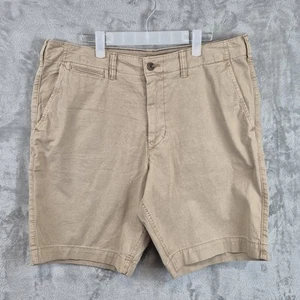 American Eagle Next Level Flex CLASSIC Shorts STRETCH Khaki 36 Chino 9" Inseam - Picture 1 of 12