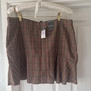 ladies skirt size 18 Tweed Style Short Skirt side zip fastening Primark ๐new - Picture 1 of 10