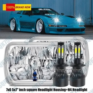 Fit For Chevy Corvette C4 1984-1996 Pair 5x7 7x6 LED Headlights Projector Hi-Lo - Bild 1 von 21