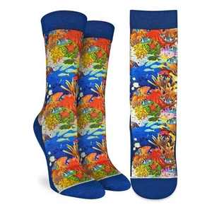 Calcetines Octopus Hiding in Reef para mujer calce activo talla 9-11 buena suerte moda - Imagen 1 de 1