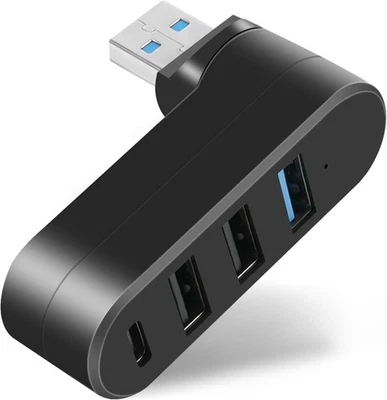 4 Port USB 3.0 Hub Mini USB Hub mit Mehreren Anschlüssen 1x USB 3.0 2x USB 2.0 - Bild 1 von 4
