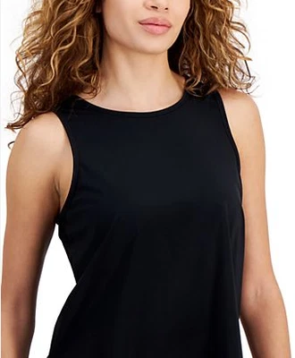 Camiseta sin mangas ID Ideology para mujer ajuste regular sin mangas grande negra lisa Foto 1 de 2