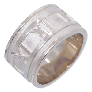 TIFFANY&Co. Anillo ancho Atlas plata 925 #5,4 (talla EE. UU.) 7,6 g para mujer - Imagen 1 de 4