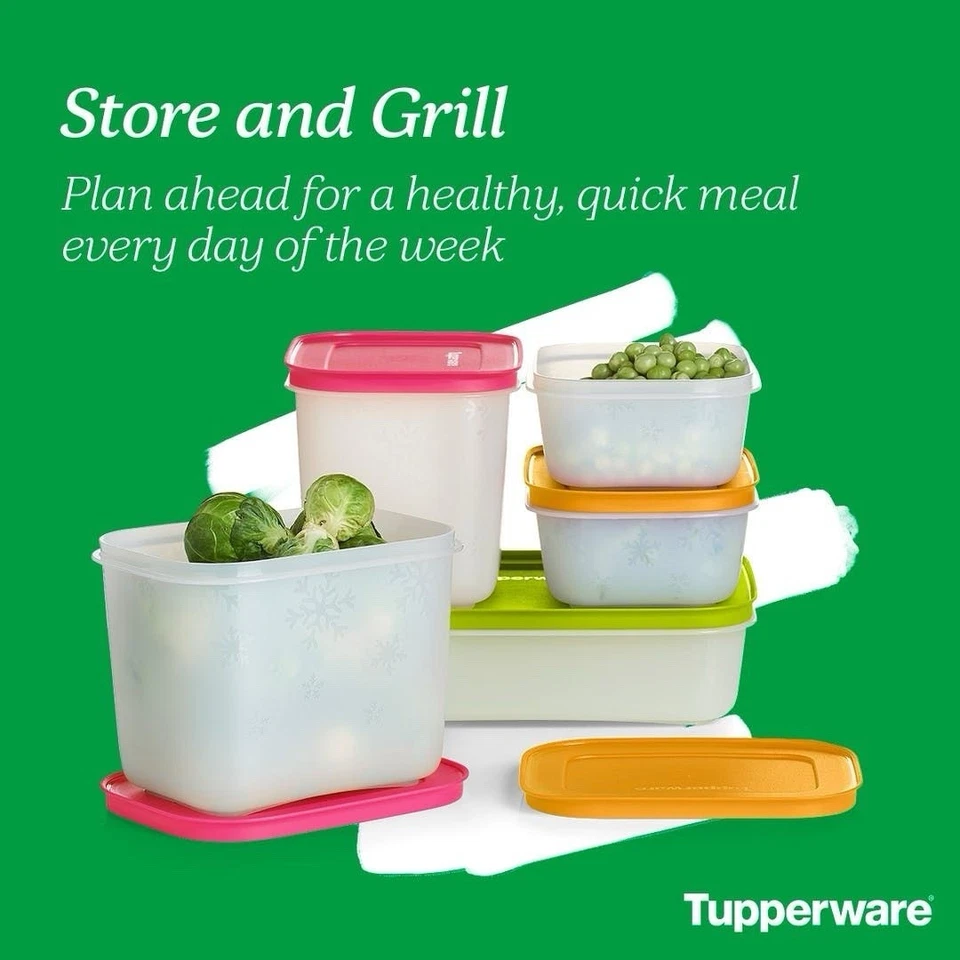 Freezer Mates® Plus | Juego de 4 piezas 450 ml/13/4: 1,1 L/43/4 poco profundo: 1 L Foto 1 de 1