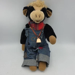 Vintage Cottage Sammlerstück von Lothringen Kuh Plüsch Bauer 15 Zoll RAR - Bild 1 von 11