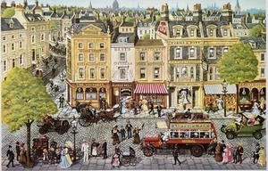 Michael Stringer RED BUS Hand Signed Limited Edition Serigraph Art 28" x 39" - Picture 1 of 10