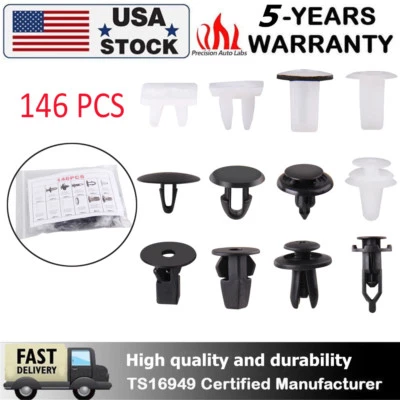 146 PCS FENDER DOOR HOOD BUMPER TRIM CLIP BODY RETAINER ASSORTMENT FOR TOYOTA - Image 1 of 4