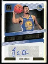 Jacob Evans III 2018-19 Donruss Significant Signatures Auto #SS-JEV Golden State