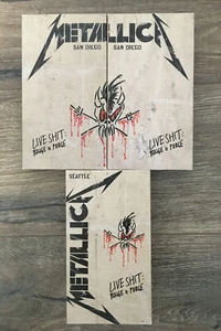 (3)METALLICA VHS LIVE SHIT Binge & Purge 1& 2 SAN DIEGO & SEATTLE 3rd VHS.Great! - Foto 1 di 5