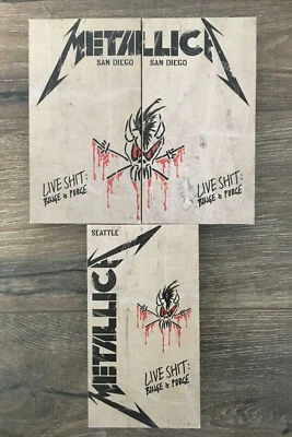 (3)METALLICA VHS LIVE SHIT Binge & Purge 1& 2 SAN DIEGO & SEATTLE 3rd VHS.Great! - Image 1 of 4