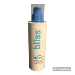 Bliss Triple Oxygen Self Activating Facial With Q2 Molecules 1.7 oz Hard To Find