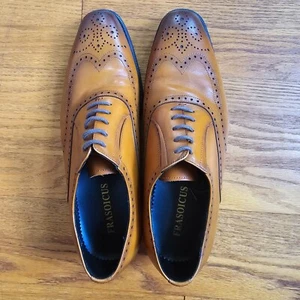 Frasoicus Men's Oxford Formal/Business Dress Shoes F01-866A US 10.5 Brown - Picture 1 of 20