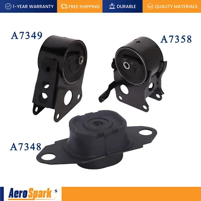 3PC Motor Mounts for Nissan Murano Altima Maxima 3.5L 02-09 -Sensor Not Included - Image 1 of 4