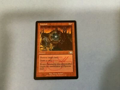 MTG Magic Implode Signed Artist Proof x1 Planeshift PLS Arnie Swekel - Image 1 of 2