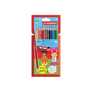 STABILO  COLOR  12 Buntstifte - Farbstifte + 1  Bleistift - brilliante Farben - Bild 1 von 4