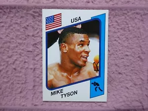 PANINI SUPERSPORTS ( UK EDITION) #153 MIKE TYSON ROOKIE BOXING STICKER EXC - Picture 1 of 4