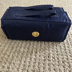 Joy Mangano Blue Large travel bag cosmetic, Travel Rollup Organizer - Picture 1 of 9