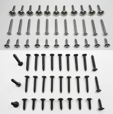 SET OF 63 INTERIOR SCREWS! FOR A/B/C/E BODY MOPAR CHARGER GTX CUDA RAM DART ETC - Image 1 of 4