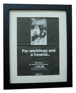 SO MARRIED AN AXE MURDERER+Movie+POSTER+AD+FRAMED ORIGINAL 2006+FAST WORLD SHIP - Imagen 1 de 8
