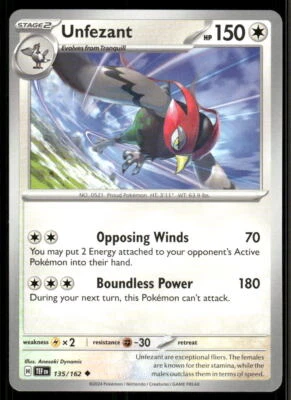 SV05: Temporal Forces #135/162 Unfezant - Image 1 of 2