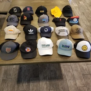 Hat Lot of 20 Hats Mix of Vintage to Modern Sports Advertising 0872 - Picture 1 of 14