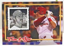 Rhys Hoskins / Steve Carlton 2018 Topps Su Demand Ispirato Da '78 Then & Ora RC