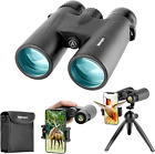 12X42 HD Binoculars for Adults High Powered with Phone Adapter, Tripod and Tripo