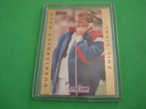 PHIL SIMMS 1992 PRO LINE COLLECTION QUARTERBACK GOLD #17 - Foto 1 di 2