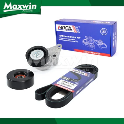 Serpentine Belt Drive Component Kit for Cadillac Chevrolet Silverado Tahoe - Image 1 of 4