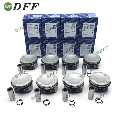 8x Pistons & Rings Set STD 9.3:1 For Audi RS6 C7 RS7 S8 4.0 TFSI CTF CWU CRD DDT - Image 1 of 4