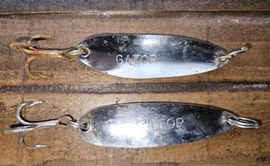 Vintage Gator Spoon Lures Lot Of 2 - Picture 1 of 2