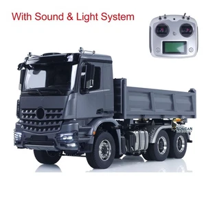 Blocco differenziale ribaltabile radiocomando camion dumper radiocomando metallo 6x6 idraulico 1/14 - Foto 1 di 24